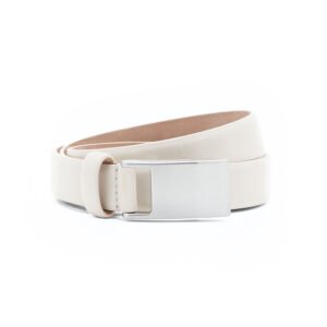 Filippa K Women's White Placket Buckle Belt - Knapdirect