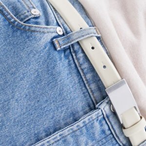 Filippa K Women's White Placket Buckle Belt - Image 2