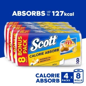 Scott Calorie Absorb Dry Kitchen Towel (12 Rolls x 6 packs) - Knapdirect