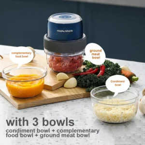 2000mAh Rechargeable Battery Mini Electric Meat Chopper - Image 2