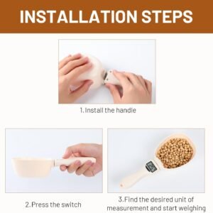 Digital Measuring Spoon, Weighing Spoon Scale 800g / 0.1g High Precision with LCD Screen（2pcs） - Image 2